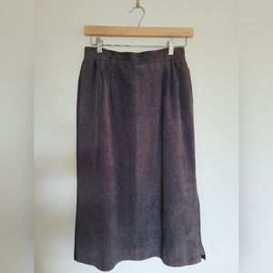 1970s Gucci Leather Skirt